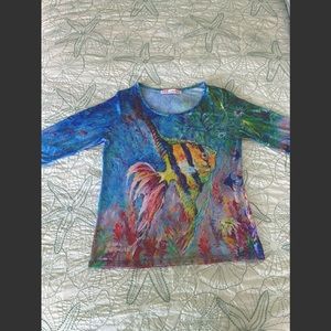 Like New Leoma Lovegrove Fish Top, Large